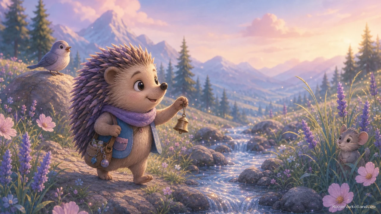 Ilustrácia k rozprávke Bodko a pásik zvukov – scéna z príbehu