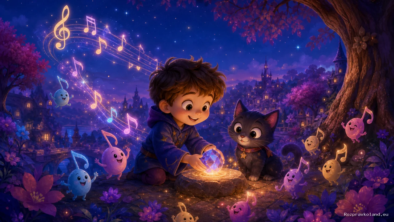 Ilustrácia k rozprávke Fík a Zvonivý kameň – pokračovanie príbehu