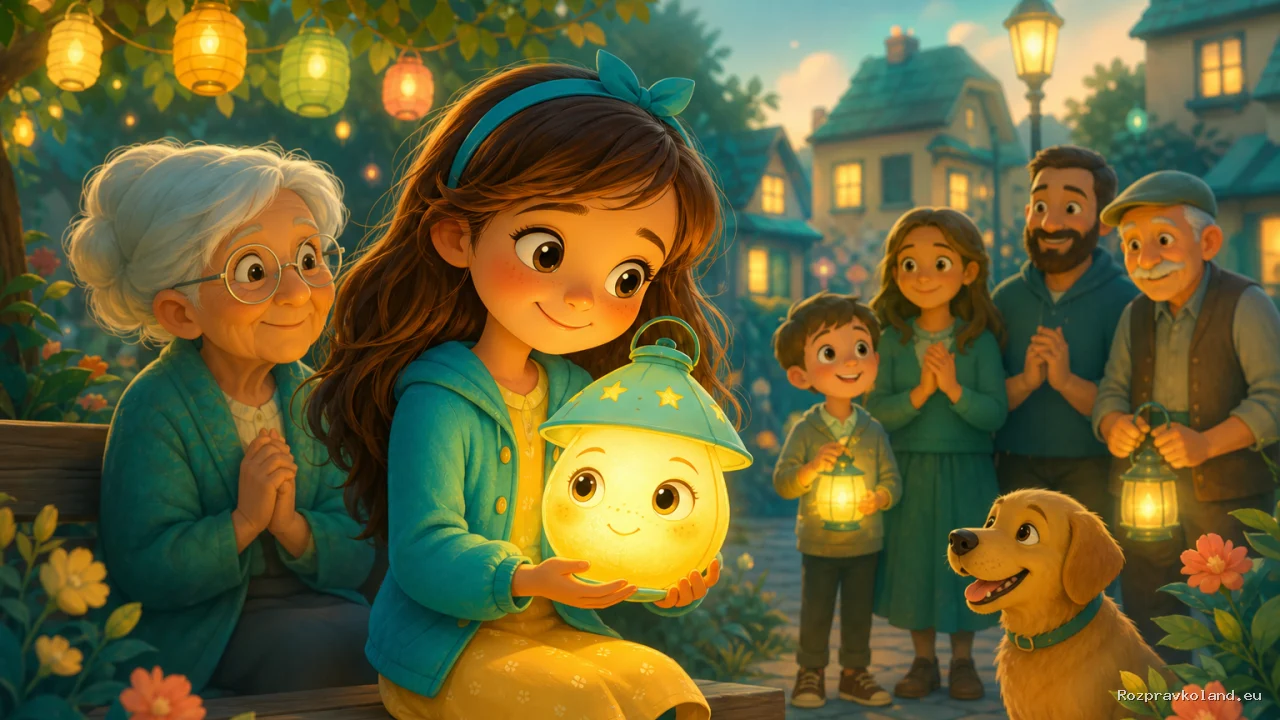 Ilustrácia k rozprávke Minka a lampiónik Dúšik – pokračovanie príbehu
