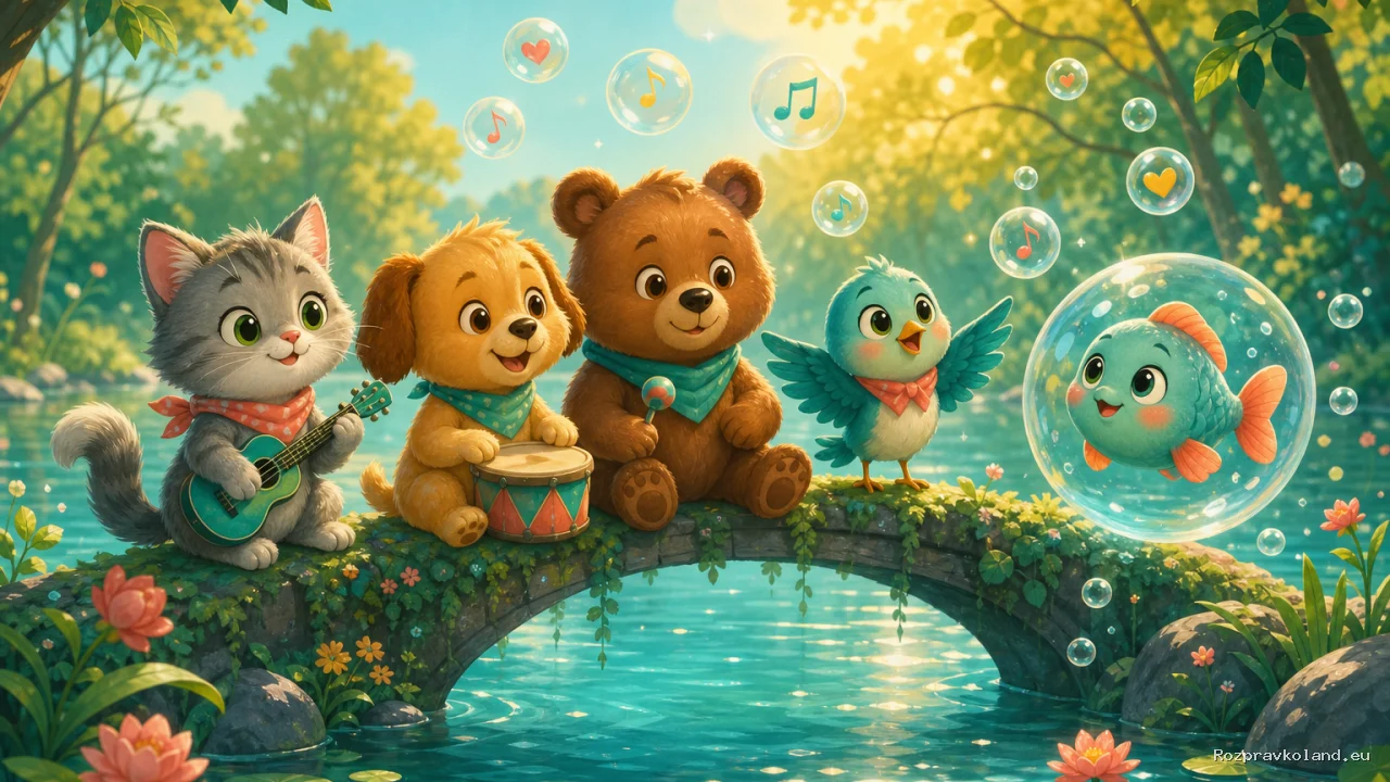 Ilustrácia k rozprávke Most z piesní – pokračovanie príbehu