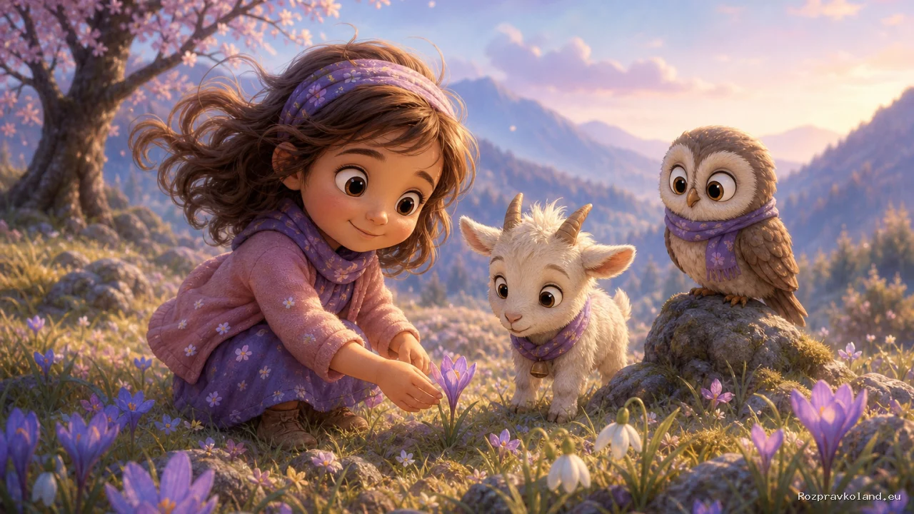 Ilustrácia k rozprávke Nela a päť tichých okamihov – scéna z príbehu