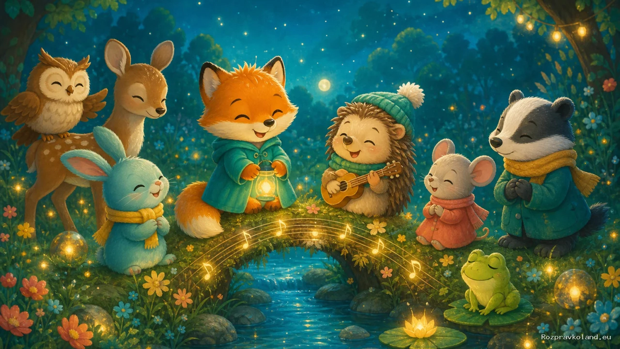 Ilustrácia k rozprávke Noc tichých zvukov – pokračovanie príbehu