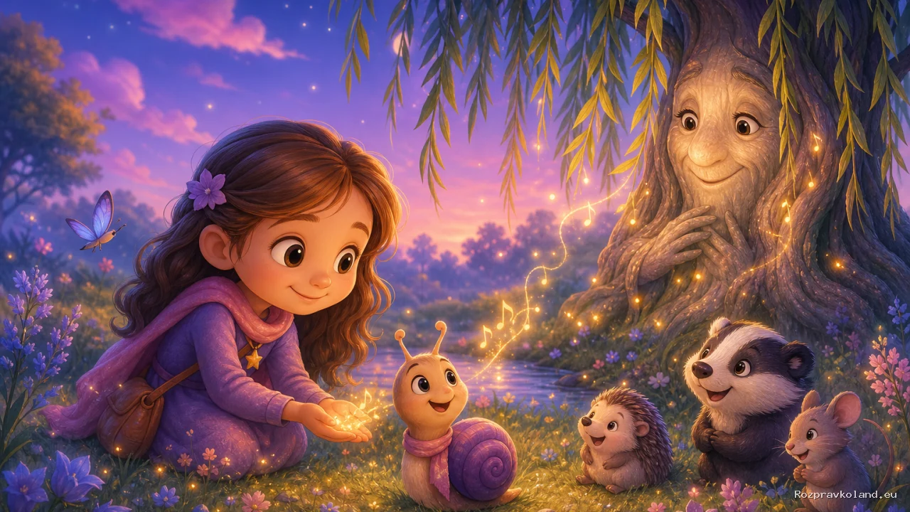 Ilustrácia k rozprávke Zorinka a zvuk ukrytý v lúke – pokračovanie príbehu
